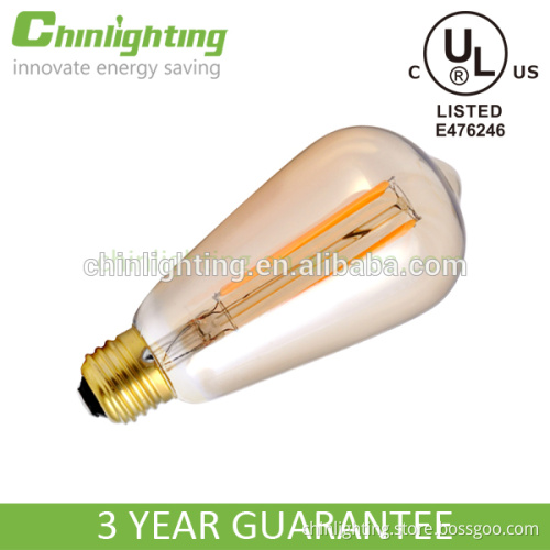 New Design Vintage led bulb ST64 led filament bulb 4W e12 e26 led edison bulb